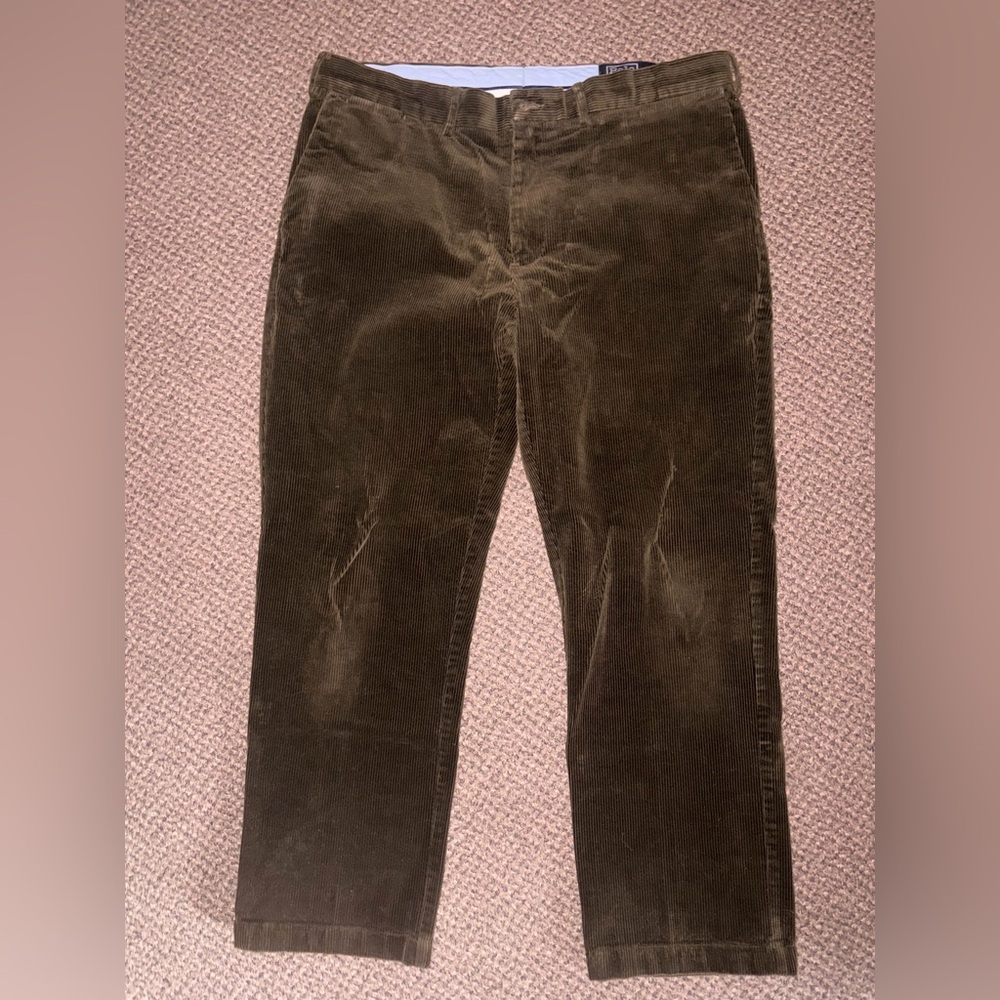 Polo Ralph Lauren Olive Brown Corduroy Pants
